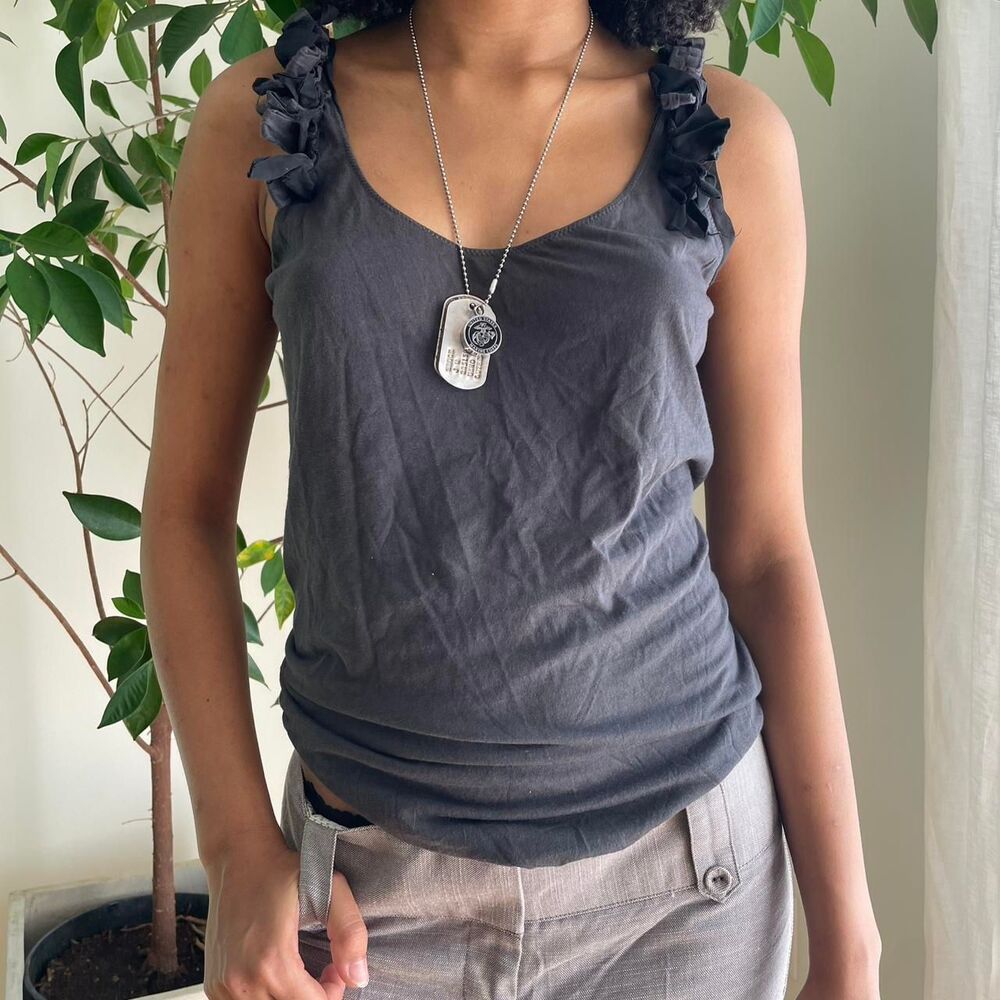 Unbranded Women's Grey and Black Vest